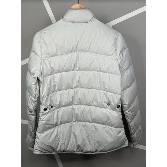 Woolrich Women’s Small Duck Down Puffer Jacket Full Zip Light Gray Frost - Picture 2 of 16